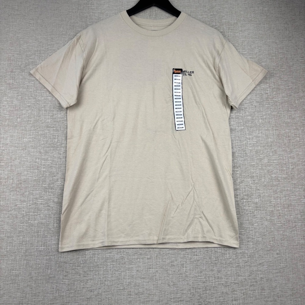 Mac Miller 1992 Til Infinity Larry Fisherman Graphic T-Shirt Beige Mens Medium